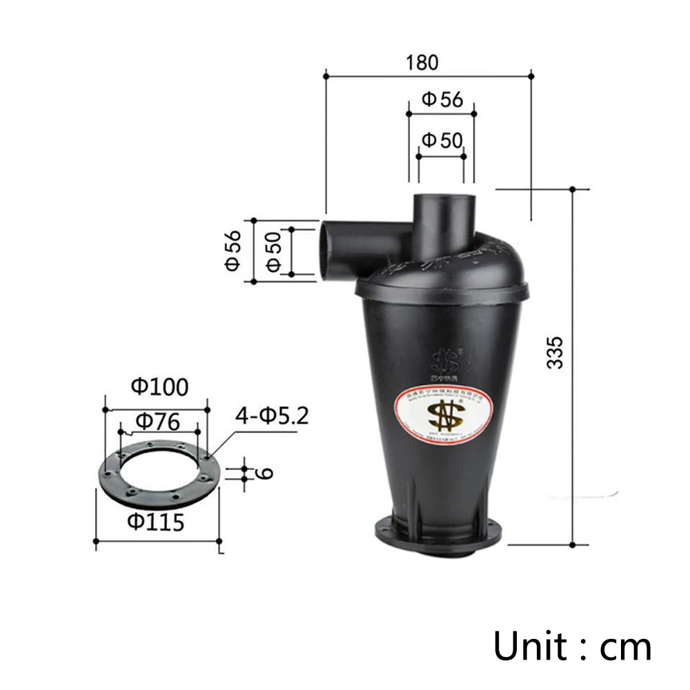 High-Performance Dust Collection Separator,Cyclone Dust Collector High-Performance Dust Collection Separator Vacuum Accessories