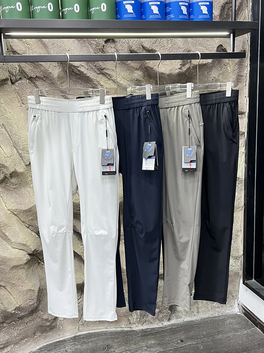 

High-End Outdoor Men's Casual Pants Breathable Qui-Drng Honeycomb Me Hole Design High Elastici Spring Summer Ice Sens...