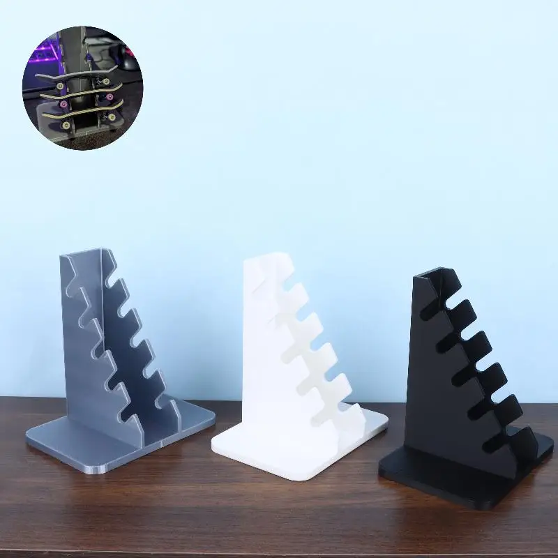 Finger Skateboard Display Storage Rack, Desktop Mini Skateboard Organizer Holder Home Decor Showcase Stand