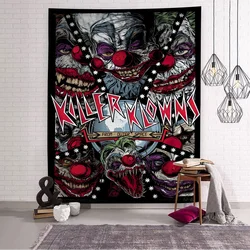 Killer Klowns from Outer Space Hanging Bohemian Tapestry Hanging Tarot Hippie Wall Rugs Dorm Japanese Tapestry