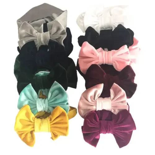 Baby Girl Toddler Kids Velvet Bow Hairband Headwear Turban Knot Hairwear Girls Baby Princess Cute Headband Head Wear Hairwear