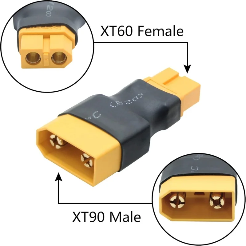 2Pcs/Lot XT90 Male Female to XT60 Male Female Adapter Converter Plug Converter for iSDT Charger,RC Lipo Battery ESC RC Car Drone - view 3