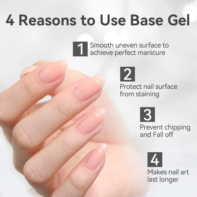 BORN PRETTY 10ml Base Gel Super Top Coat Water Drop Top Coat für Maniküre-Werkzeuge, ablösbarer UV-LED-Nagellack, Funktionsgel für den Salon – Detail 3
