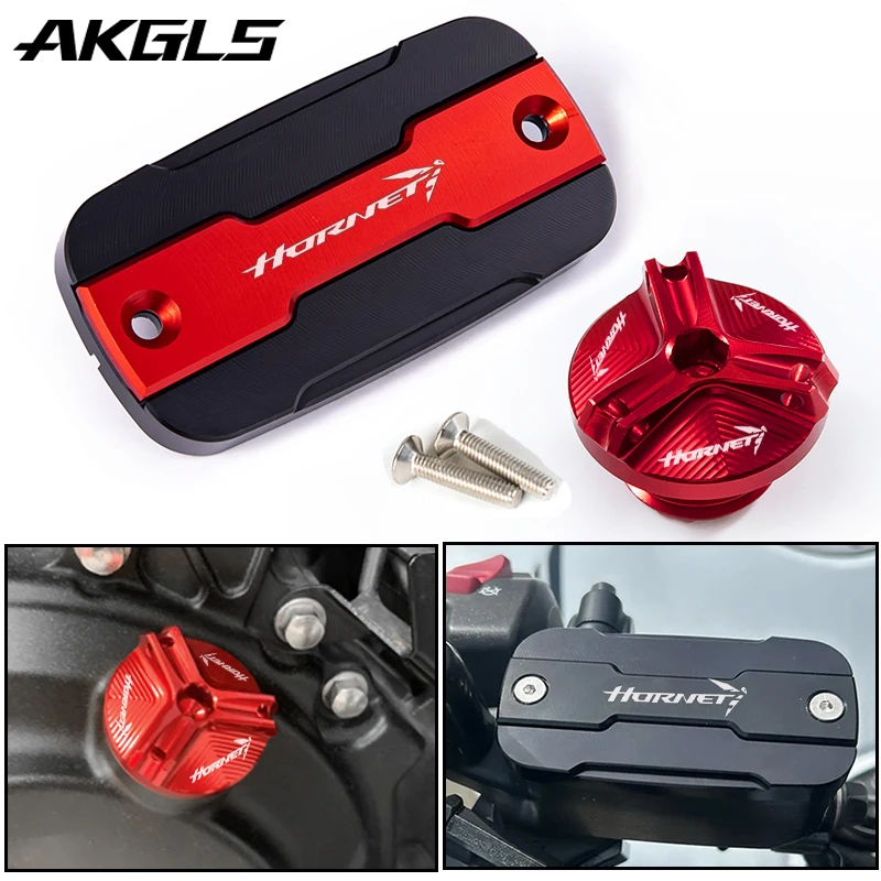 

For HONDA Hornet CB750 CB 750 2022-2024 2025 Motorcycle front brake fluid protective cover and engine filling cover accessories