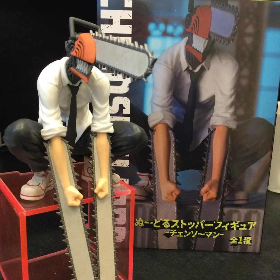 14cm Chainsaw Man Anime-Figur Power/Denji Actionfigur PVC Chainsaw Man Noodle Stopper Figurine Erwachsenen-Sammlerstück Geburtstagsgeschenk