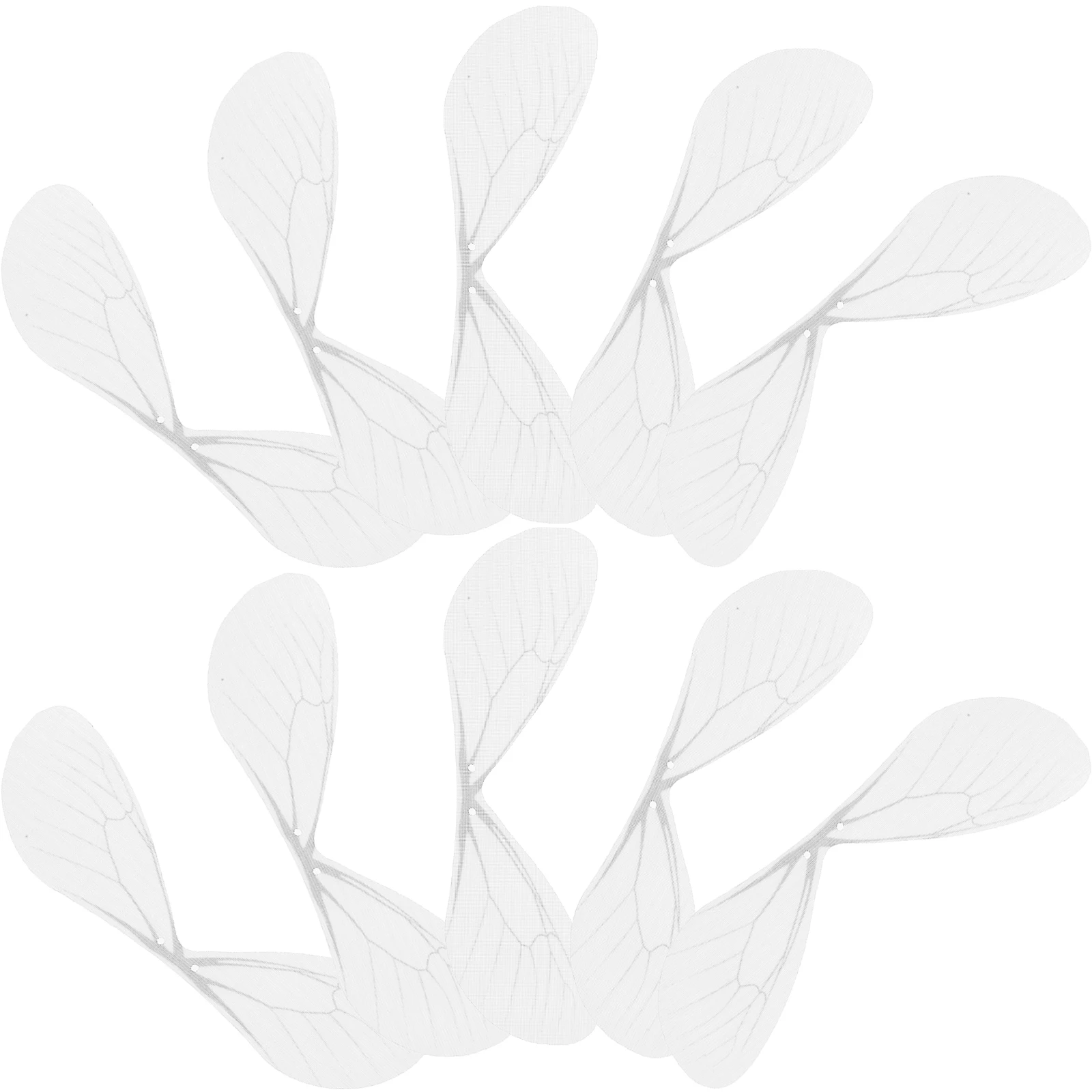 

50 Pcs White Dragonfly Wings Hanging Decoration Artificial Earrings Accessories Craft Supplies Durable Material Bride Decor