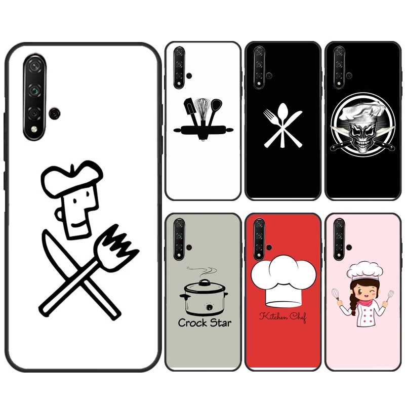 Cooking Chef Case For Huawei Nova 11 Pro 5T 9 10 SE 3i 8i 11i Y60 Y70 Y61 Y90 Y91 P20 P40 P30 Lite Cover