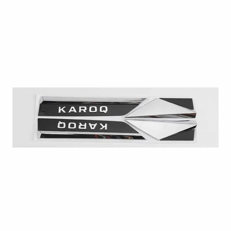 2pcs 3D ABS Car Badge Fender Side Wing Emblem Stickers Accessories For Skoda KAMIQ KARPQ KODIAQ SUPERB Emblem Car Accessories