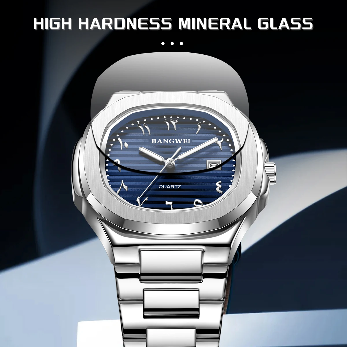 ساعات LIGE للرجال تناظرية كوارتز ستانلس ستيل عسكرية للرجال مقاومة للماء بتصميم كلاسيكي للأعمال وساعة يد للتاريخ