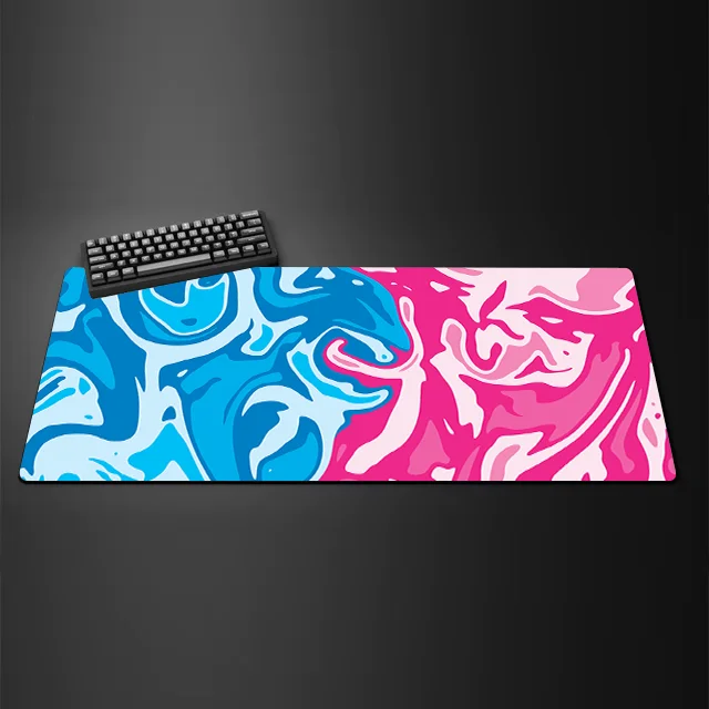 Colorful Large Gaming Mouse Pad Gamer Mat Abstract Art Computer Cushion 900x400 Keyboard Desk Non-Slip Rubber Locking Edge Rug