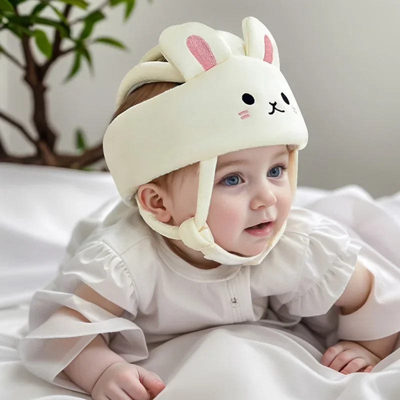 Baby Hat Mesh Breathable Baby Safety Helmet Head Protection Hat Anti-fall Head Security Crash Cap Adjustable Protective Headgear