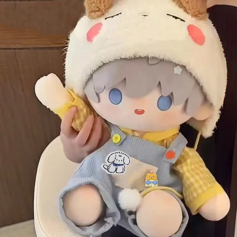 40cm Ubranka dla Lalki Siedzącej Bawełniane Ubranka dla Lalki Zestaw Uroczy Modny Zestaw Sukienka z Kreskówką Przebranie Niespodzianka Akcesoria Odzież