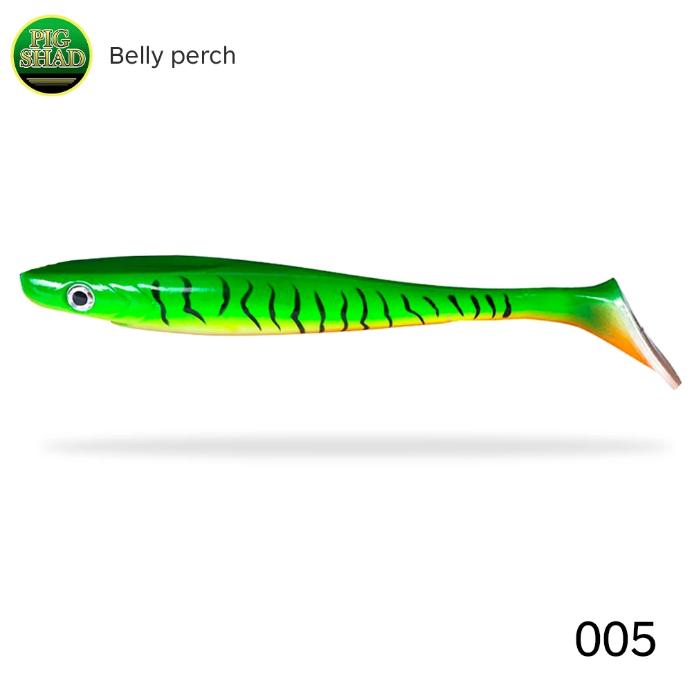 Hunthouse T-Tail Weicher Angelköder 120 mm/150 mm/200 mm Swimbait Pig Shad Schwimmender Jerkbait Wobbler für Hechtfischgerät LW227