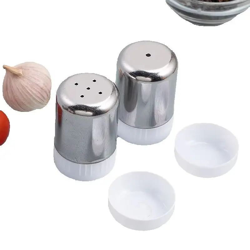 Stainless Steel Spice Bottle for BBQ Salt And Pepper Glass Seasoning Jar Cumin Shaker Kitchen Cooking Accessories