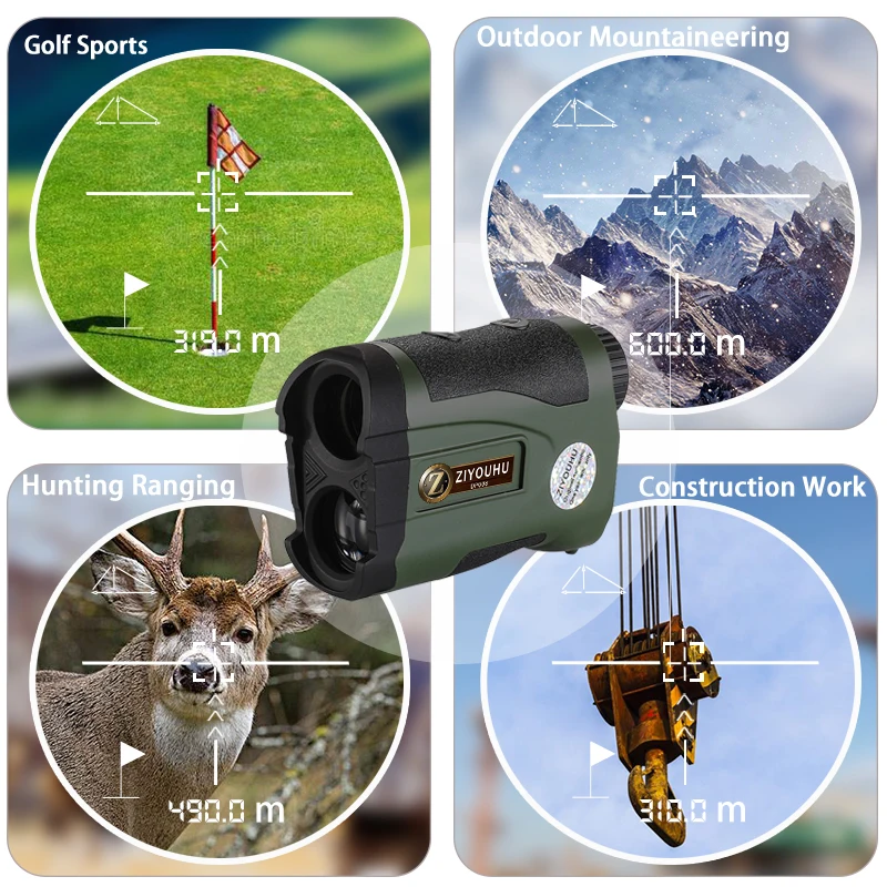 Laser Golf Rangefinder Golf Range Finder Laser Distance Meter 1200m Yd Golf Range finder For Hunt Sport Telescope