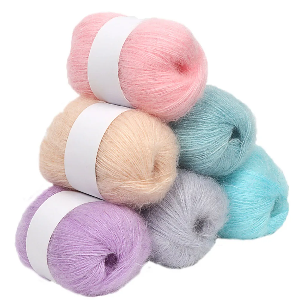

6 Pieces Knitting Yarn Cardigan Hand-knitted Crocheting Yarns Blanket