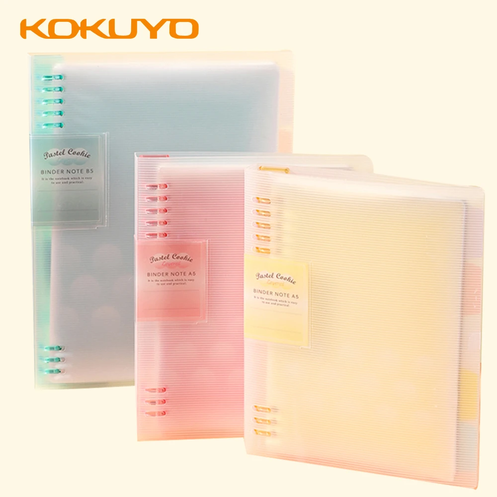 1pcs Japan Kokuyo Notebook Journal Binder B5/A5/A4 High Capacity Macaron Color 40pages Kawaii School Stationery Office Supplies