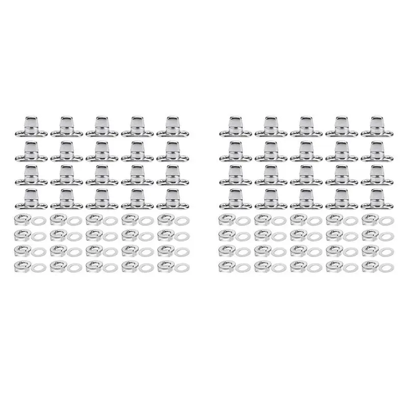 

【ELECTRONIC-ACCESSORIES】80 Sets Canvas Twist Lock Fasteners, Turn Button Fasteners, Eyelet And Stud For Canvas Marine Fastener T