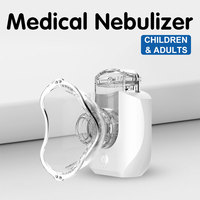 Mini Portable Nebulizer Silent Handheld Inhaler Ultrasonic Nebulizer Medical Grade Atomizer Baby Kids Adult for Cough Asthma