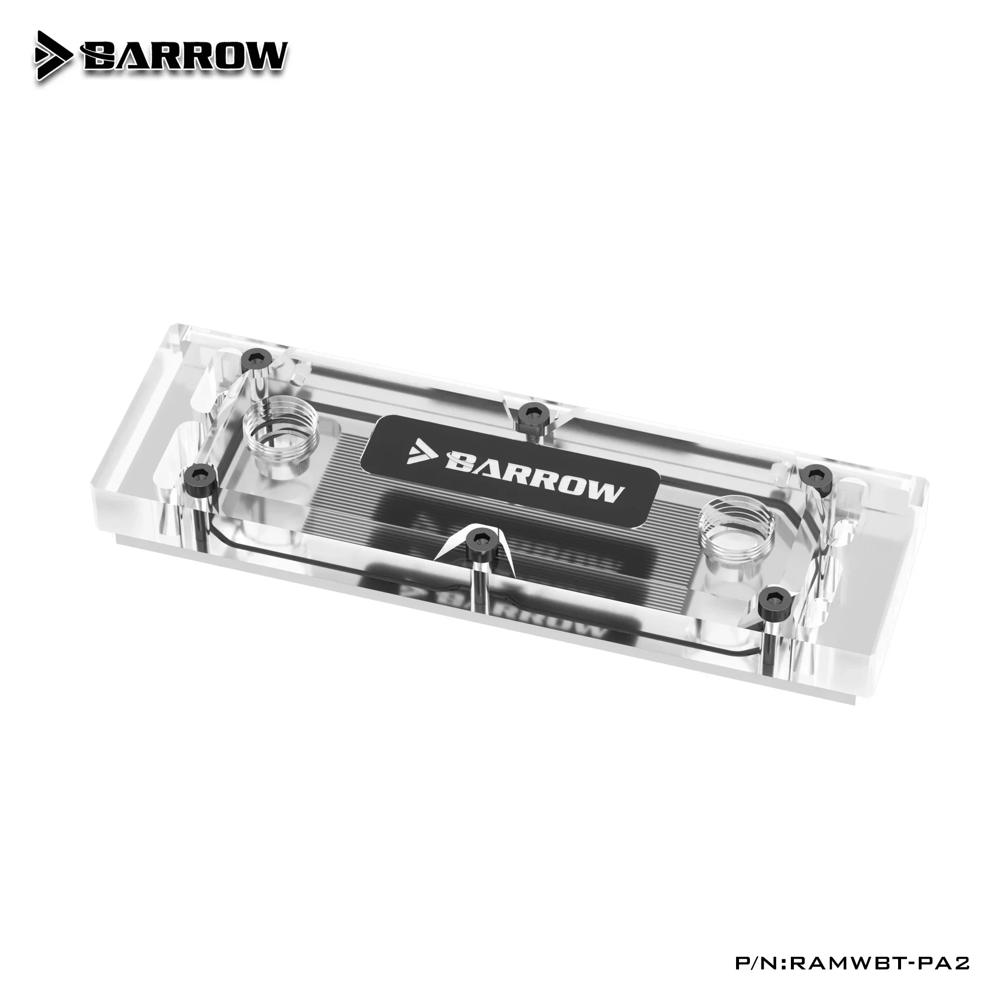 Barrow RAMWBT-PA3,DDR5 RAM Water Cooling Block Kits,LRC 2.0 RGB,One Kit Two Armor One Block,One Block Maximum Support 4 RAM