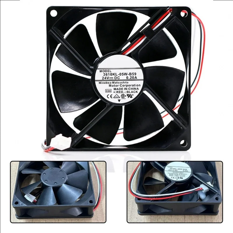 Z Manual Measurement Deviation 24V Cooling Fan 3pin Fan Coolant Cooling Fan