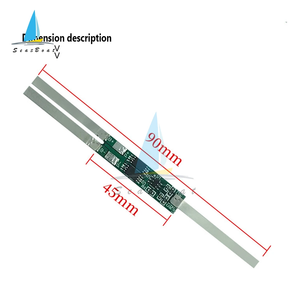 5Pcs 2S BMS 7.4V 2A 3A 4.5A 6A 7.5A 9A 18650 Lithium Battery Charge Protection Board Welding Nickel For Power Bank/Electric Toys