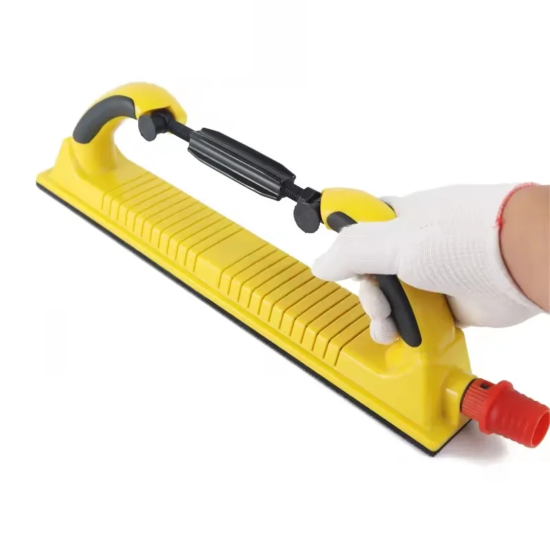

70 * 400mm dust-free abrasive hook and ring adjustable curve grinding polishing block Car grinding block Handheld