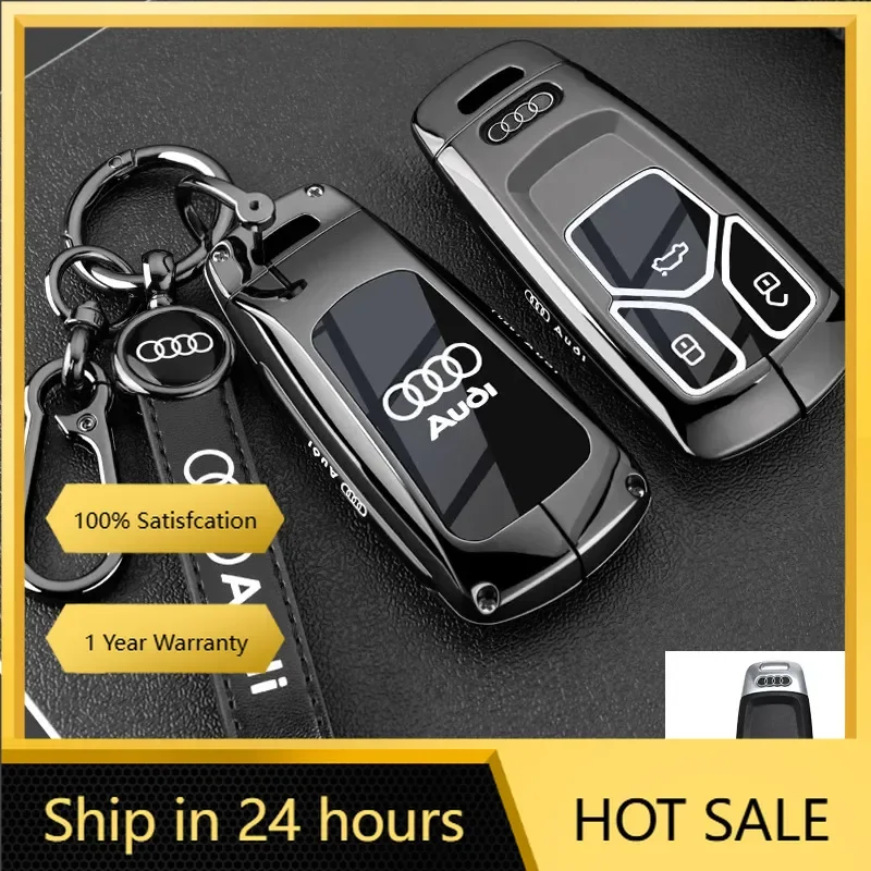 

2025 Горячий чехол для автомобильного ключа из цинкового сплава, защитный чехол для Audi A4 B9 A5 A6L A6 S4 S5 S7 8W Q7 4M Q5 TT TTS RS Coupe, брелок Ac