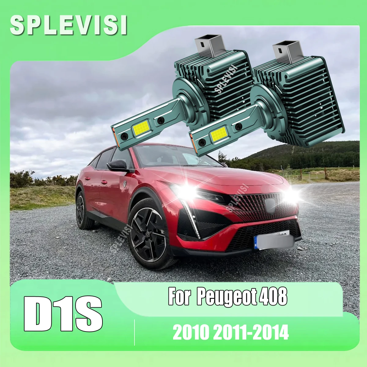 

D1S CSP High Power Led Headlight - 24000 lumens and 6000K diamond white light For Peugeot 408 2010 2011 2012 2013 2014