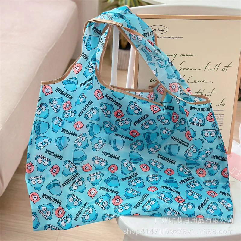 HelloKitty Portable Foldable Supermarket Shopping Bag Large Capacity Waterproof Tote Grocery Handbag Large Eco-friendly Bag Gift - view 4