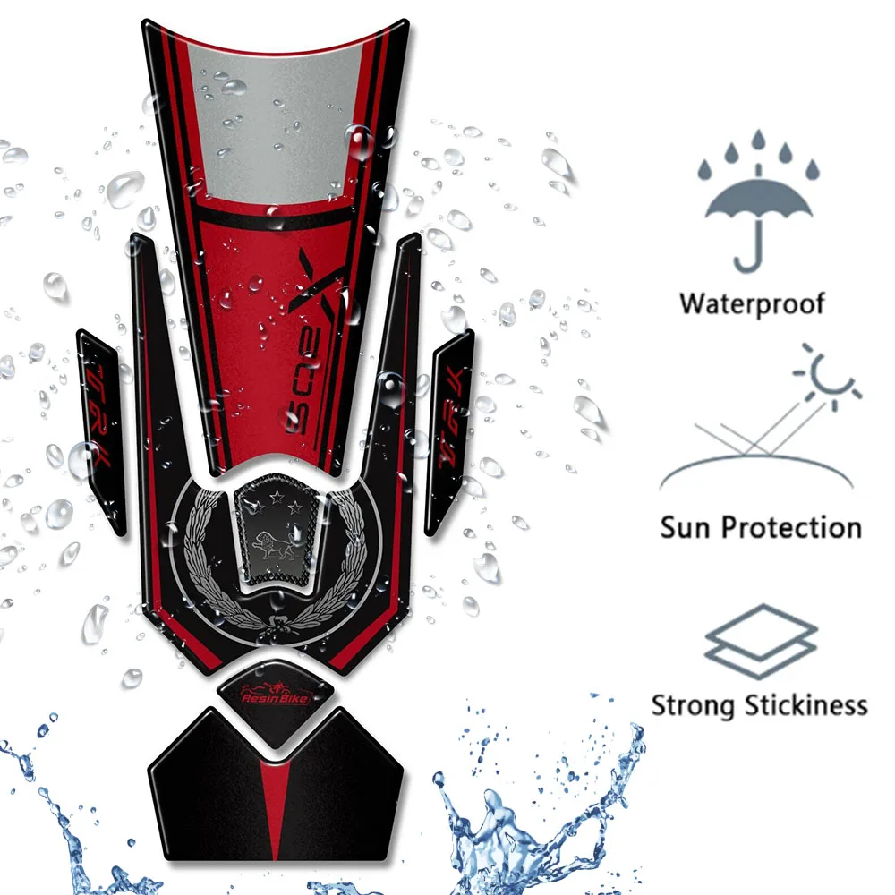 TRK 502 X Motorcycle 3D Resin Protection Stickers Kit Waterproof Anti-scratch Protector for BENELLI TRK 502 X 2018 - 2020