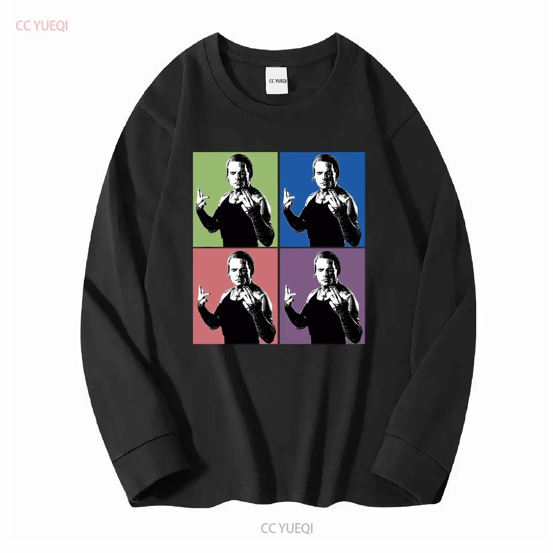 تي شيرت جيف هاردي لجميع المقاسات من S إلى 4XL V531 عتيق مغسول ناعم ومريح ومتعدد الاستخدامات ورسومات عصرية قليلاً