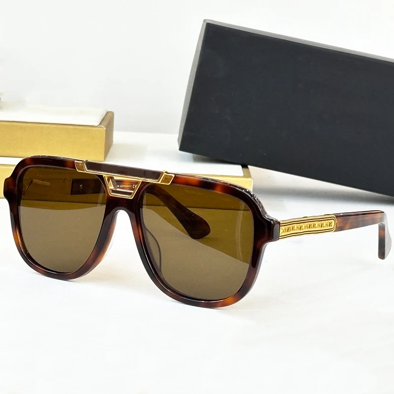 

ins Z075 Acetate Square and Round Sunglasses Men tortoise Gradient High Quality Brand Designer Luxury Handmade Trendy Eyeglasses