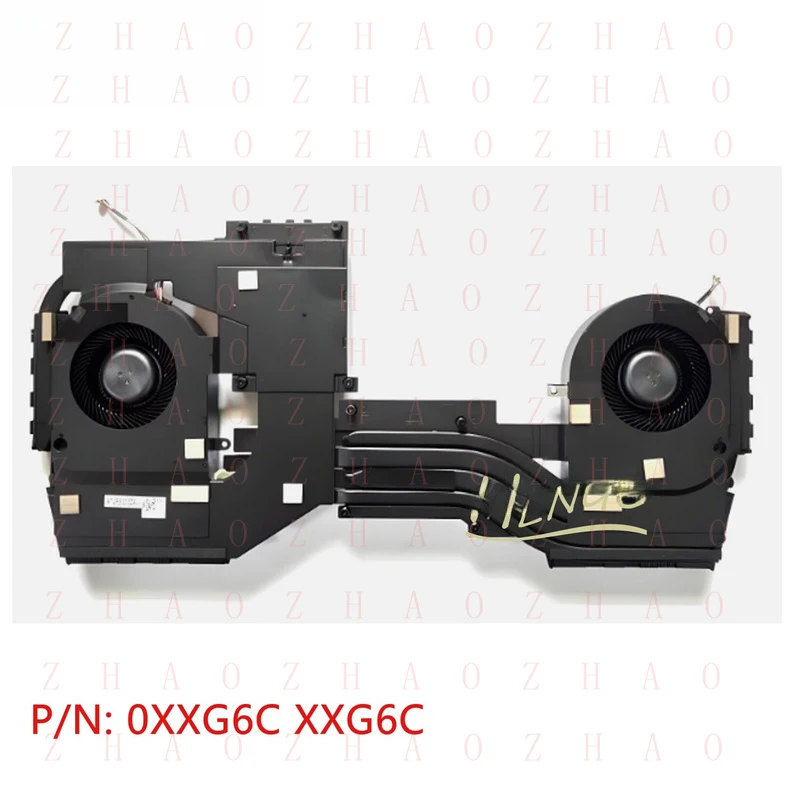 L+ 0XXG6C XXG6C For Dell Alienware Area-51m R2 RTX CPU Cooler Heatsink Fan