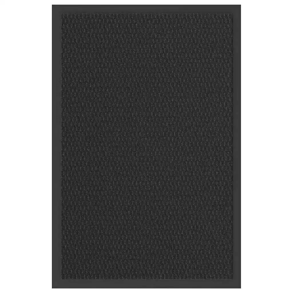 Schwarze Fußmatte 40x60 cm, langlebig, stilvoll, rutschfeste Türmatte für Balkon, Küche, Heimdekoration, Willkommensmatte