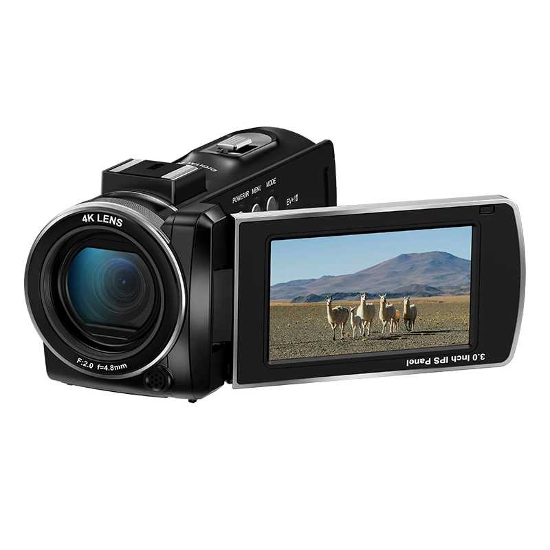 Kamera wideo ORDRO Z36 4K z 18-krotnym zoomem cyfrowym, noktowizorem na podczerwień i 64-megapikselową kamerą w stylu vintage do vlogów. — zdjęcie produktu 5