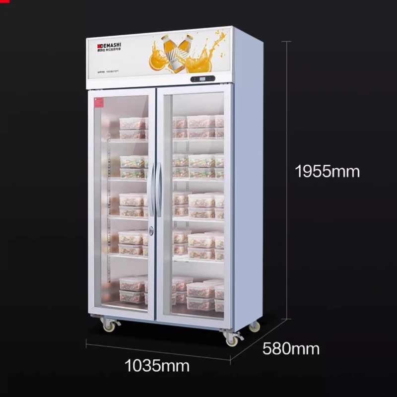 

Food sample cabinet School unit canteen Kitchen sample display cabinet Refrigerator with lock
