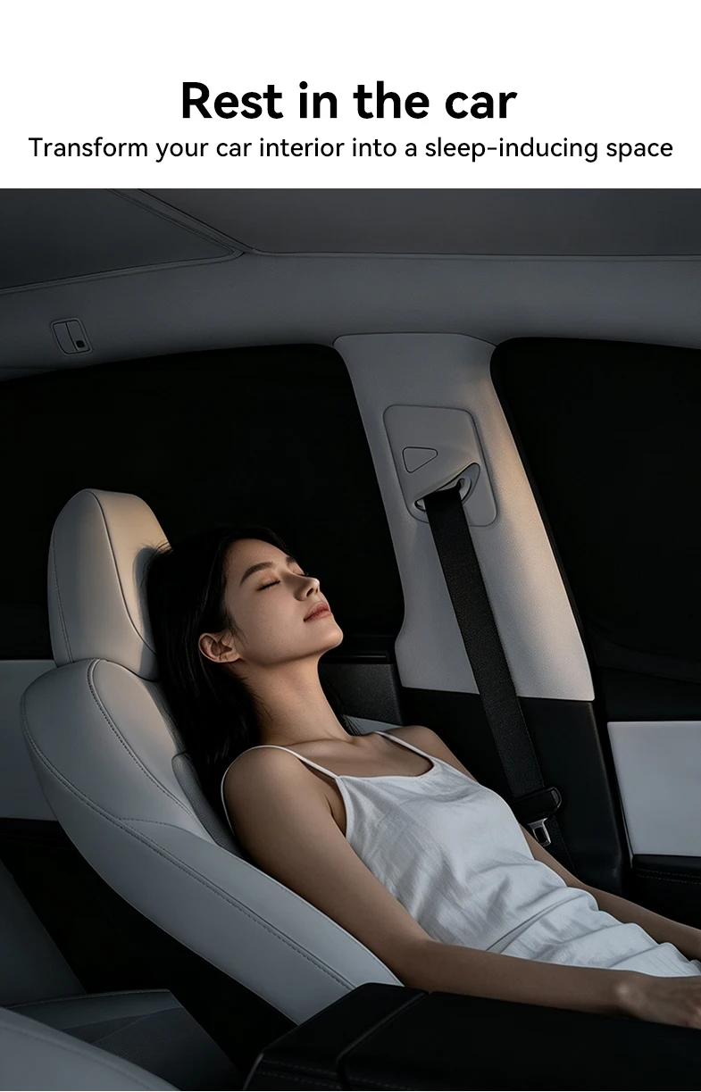 YZ Für Tesla Y Juniper 2025-2026 Auto Seitenfenster Sonnenschutz Camping Sichtschutz Sonnenschutzvorhang Abdeckung Vordere Hintere Windschutzscheibe Zubehör – Detail 13