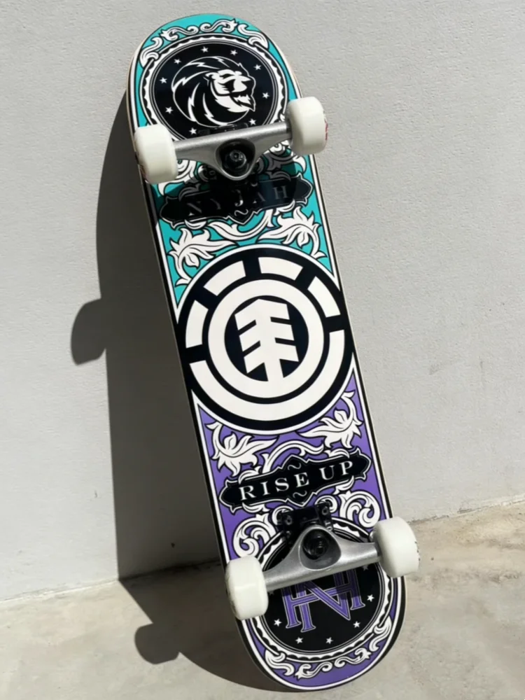 

Скейтборд Element Street: усиленная дека из клена, двойной киктейл, для начинающих, плавное катание по улицам и в парках