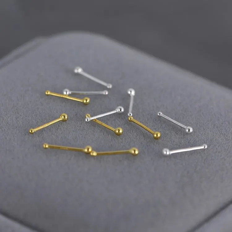 Mini Invisible Ball Stud Earring Piercing Earrings Small Simple Pins Bone Piercing Body Piercing Jewelry 2pcs Ear Nail Women