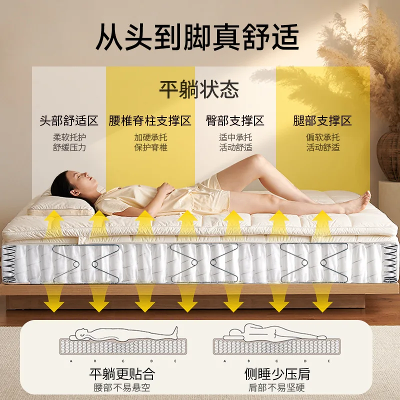 Marshmallow-Matratze, Latex-Feder, Haushalt, Doppelschlafzimmer, 1,8 dick