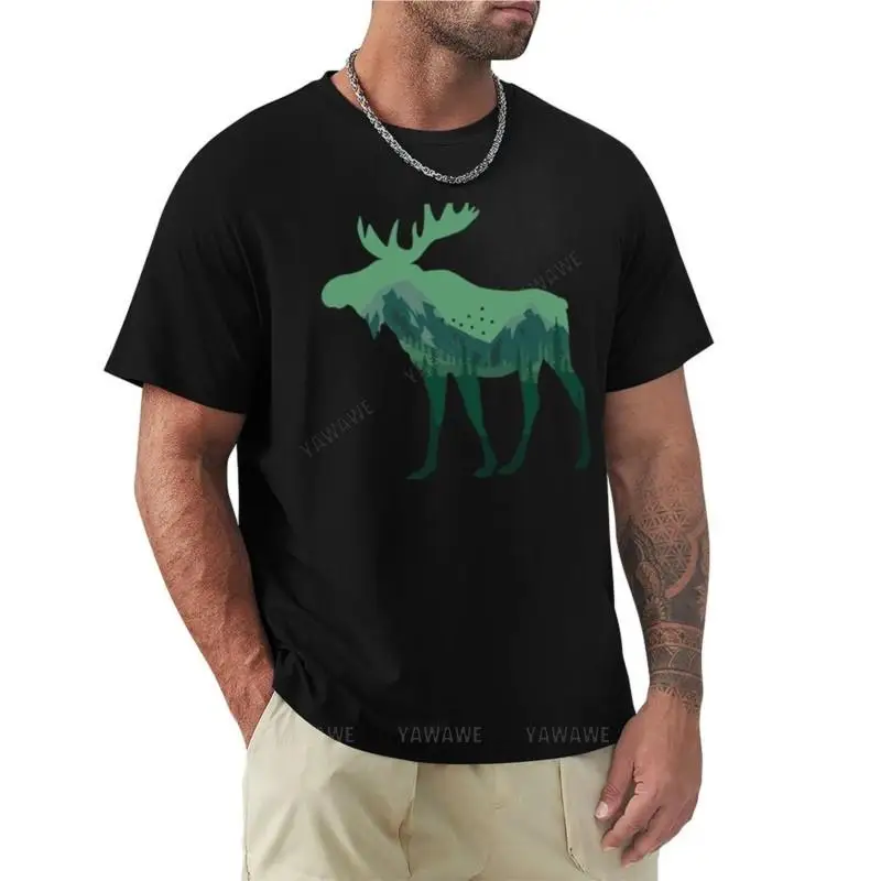 

moose lover,moose gift animal moose nature in alaska elk T-Shirt aesthetic clothes korean fashion mens clothes