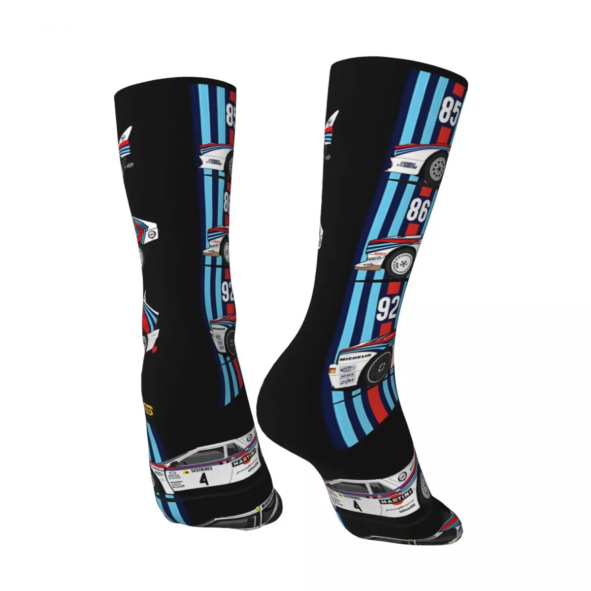 Funny Happy Men's compression Socks Adorable Retro Harajuku Martini Racing Hip Hop Novelty Seamless Crew Crazy Sock Gift Printed