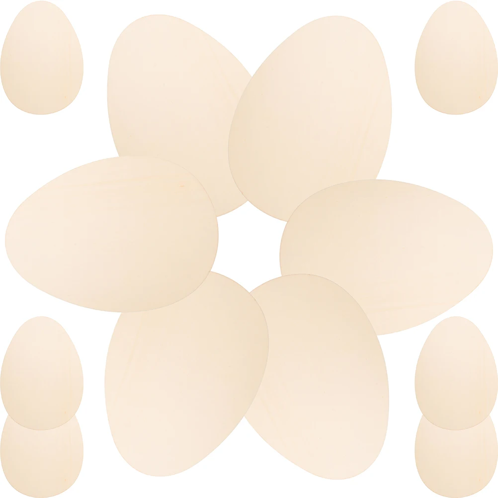 

Wooden Easter Egg Cutouts Unfinished Decorate Ornaments Hanging Eggs for Crafts Plain Chips Wooden Eggs Home Party Decorations