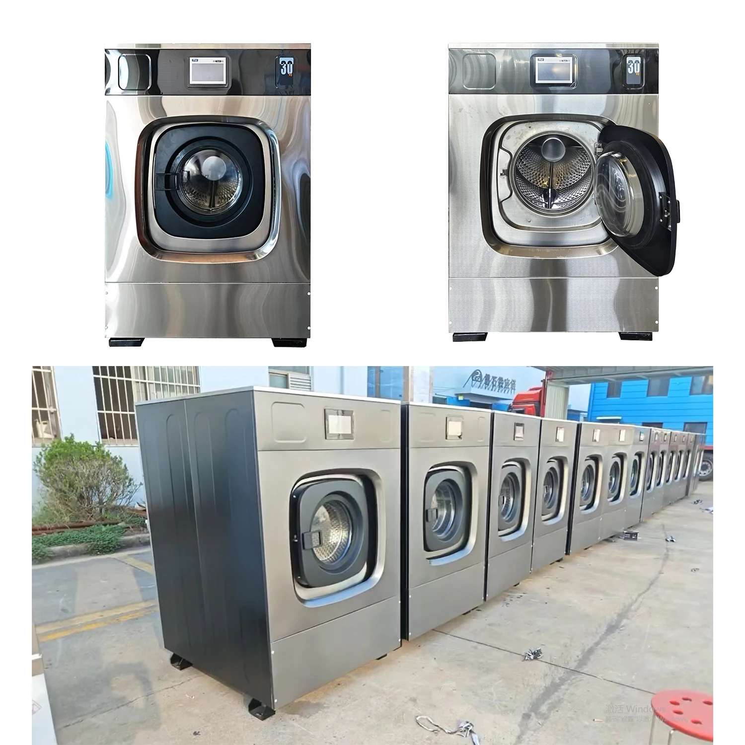 غسالة أوتوماتيكية جديدة لصناعة المنسوجات 15 كجم - 30 كجم للفندق والمستشفى والمغسلة #3