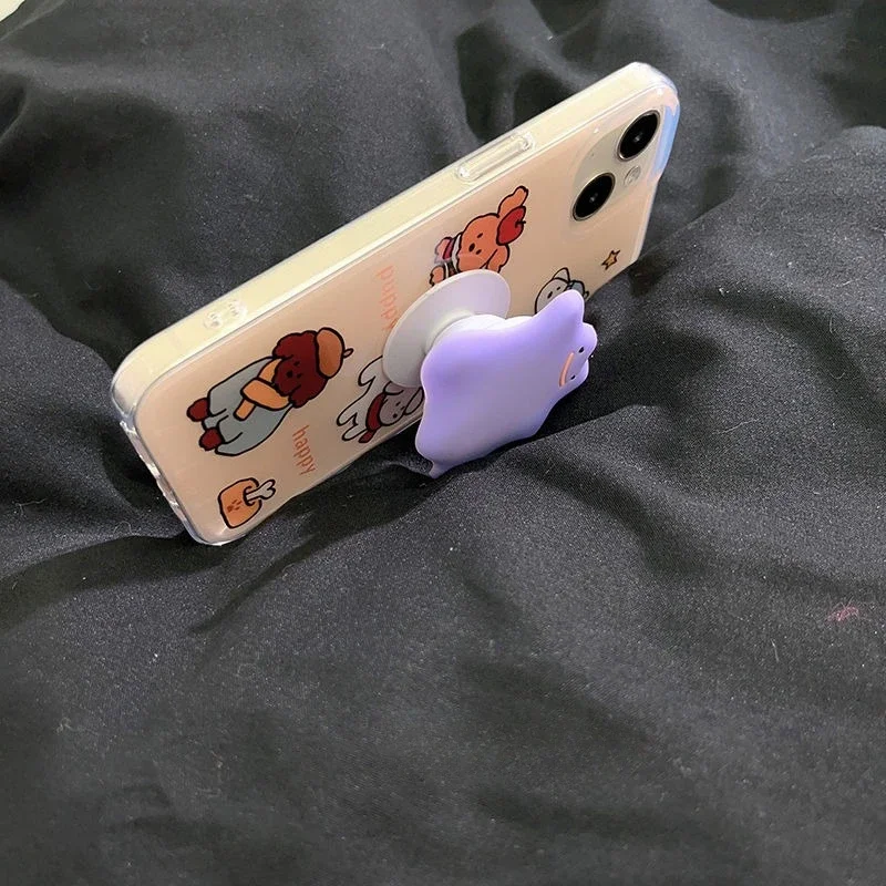 Pokemon Ditto supporto per anello per dito supporto per IPhone Xiaomi supporto per telefono cellulare Grip Cartoon Tok staffa per presa pieghevole