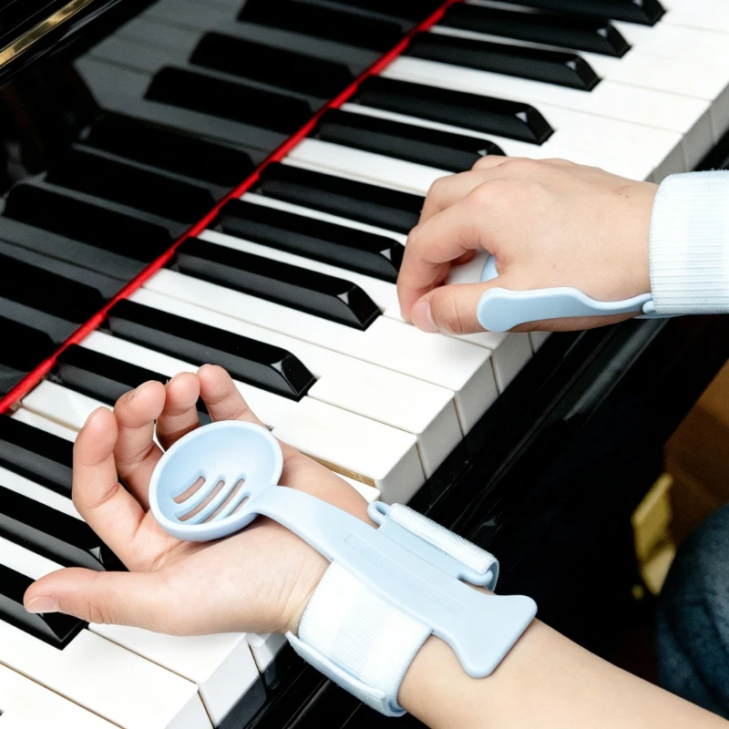 Kids Piano Hand Posture Corrector Convenient Smooth Breathable Widened 3-in-1 Hand Shape Corrector Keyboard Instrument Accessory