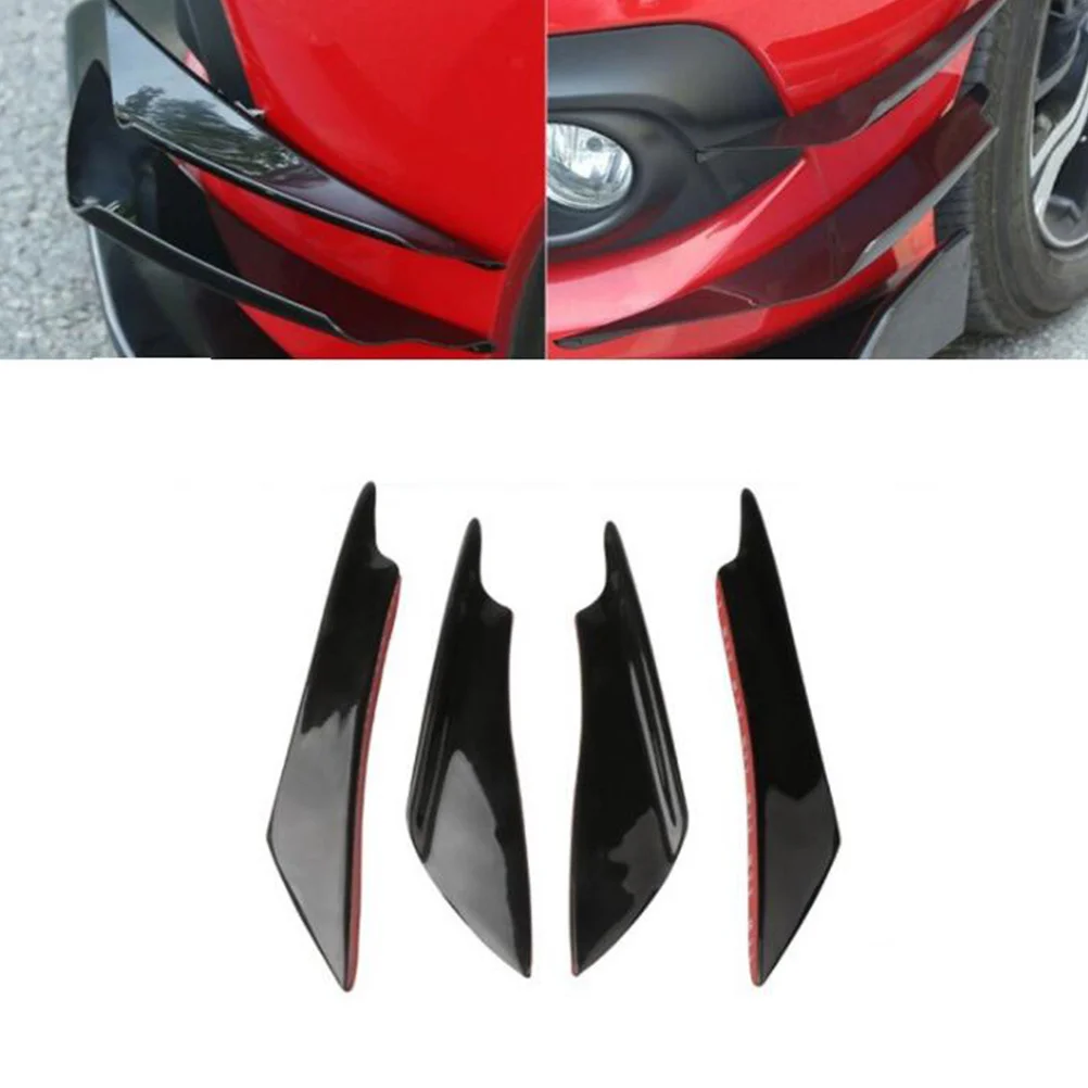 

1 Set Carbon Fiber Front Bumper Deflector Spoiler Surround High Strength Durable Corrosion Resistant Car Styling Accessories