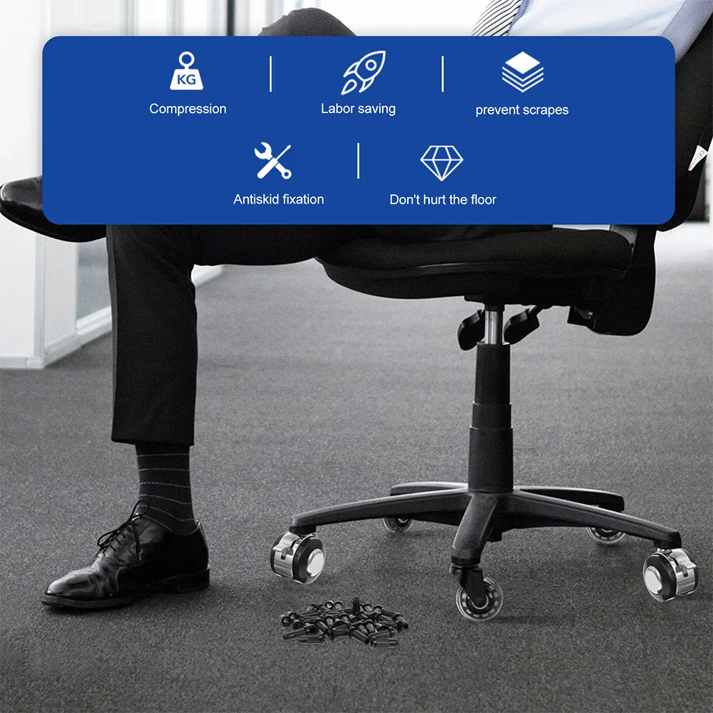 Cadeira Roda Rolha e Tampa Tampa, Escritório Glides Case, Protetor, Plug-in, 25 pcs