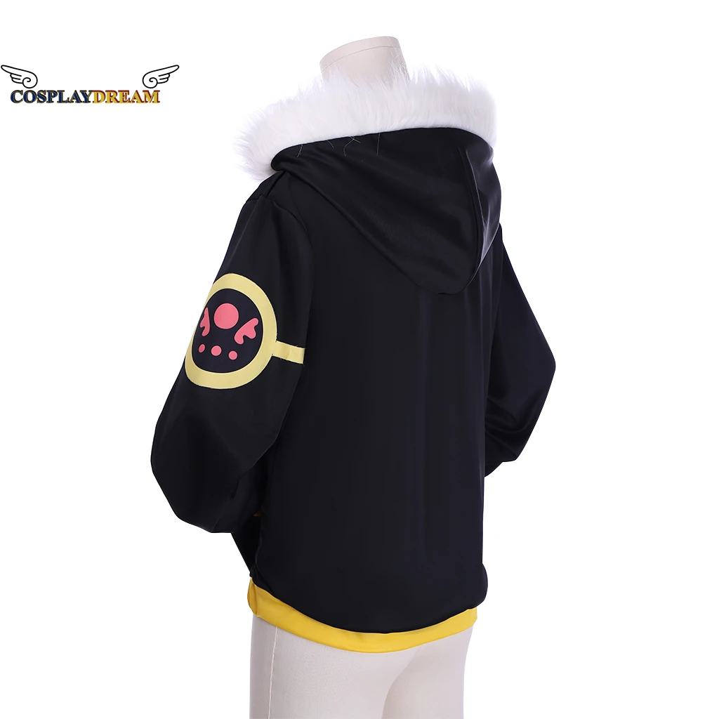 Costume de Cosplay frisé Sans Papyrus, veste à capuche avec fermeture éclair et col en fourrure